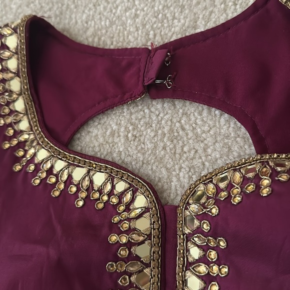 New Purple Palazzo Suit with Pants - Picture 9 of 9